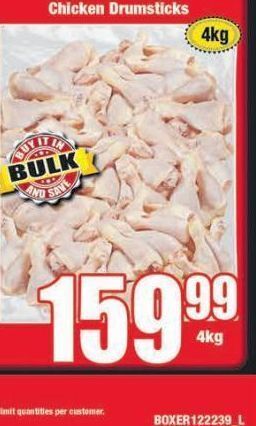 Boxer Chicken drumsticks offer