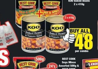 Boxer Koo baked beans offer