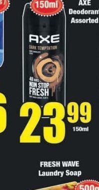 Boxer Axe deodorant offer