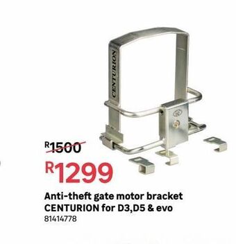 Leroy Merlin Anti-theft gate motor bracket centurion for d3, d5 & evo offer