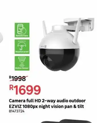 Leroy Merlin Amera full hd 2-way audio outdoor ezviz 1080px night vision pan & tilt offer