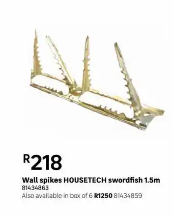Leroy Merlin Wall spikes housetech swordfish 1.5m offer