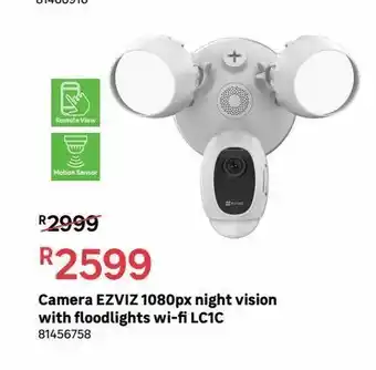 Camera ezviz 1080px night vision with floodlihgts wi-fi lc1c
