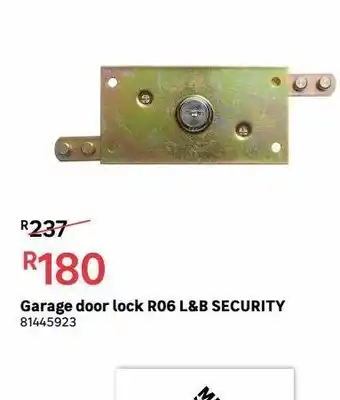 Leroy Merlin Garage door lock r06 l&b security offer