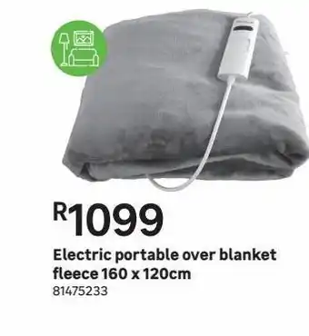Leroy Merlin Electric portable over blanket fleece 160 x 120 cm offer