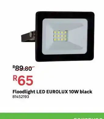Leroy Merlin Floodlight led eurolux 10w black offer