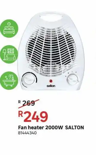 Leroy Merlin Fan heater 2000w salton offer