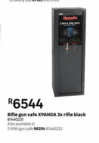 Leroy Merlin Rifle gun safe xpanda 3x rifle black offer