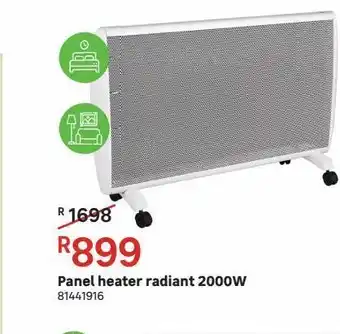 Panel heater radiant 2000w