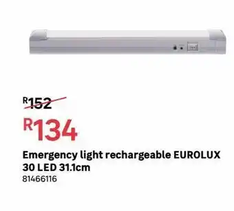 Leroy Merlin Emergency light rechargeable eurolux 30 led 31.1cm offer