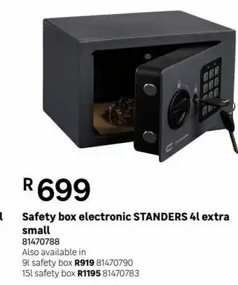Leroy Merlin Safety box electronic standers 4l extra smal offer