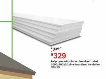Leroy Merlin Polystyrene insulation board extruded 3000x600x30 pine swartland insulation offer