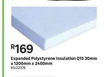 Leroy Merlin Expanded polystyrene insulation q15 30mm x 1200mm x 2400mm offer