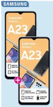 Game 2 x Samsung Galaxy A23 4G Smartphone-On 2GB Red Core More Data + Promo 65PMx24 offer