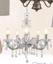 Builders Warehouse Eurolux 5 Light Acrylic Odile Chandelier offer