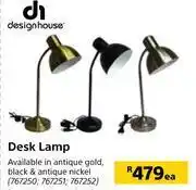 Builders Warehouse Design House Desk Lamp-Each offer