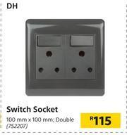 Builders Warehouse DH Switch Double Socket 100mm x 100mm offer