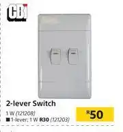 Builders Warehouse CBi 2 Lever Switch 1Way offer