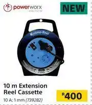 Builders Warehouse Power Worx 10m Extension Reel Cassette offer