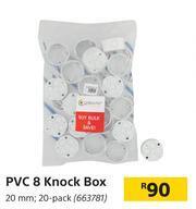 Builders Warehouse PVC 8 Knock Box 20mm-20 Per Pack offer