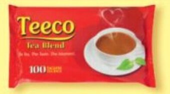 Teeco Tagless Teabags 100 per pack