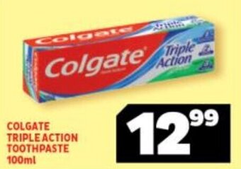 Usave Colgate Triple Action Toothpaste 100ml offer