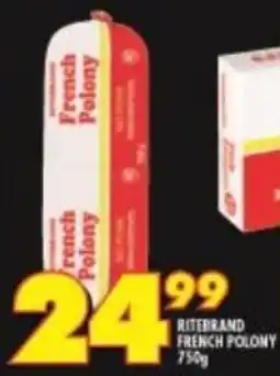 Shoprite Ritebrand Franch Polony 750g offer
