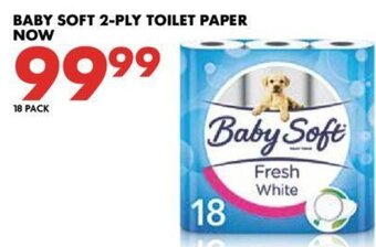 Woolworths Baby Soft 2-Ply Toilet Paper 18 pack offer