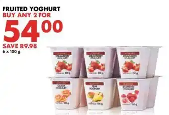 Woolworths Fruited Yoghurt 2 x 6 x 100g offer