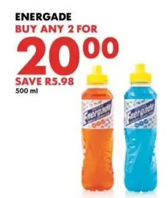 Woolworths Energade 2 x 500ml offer