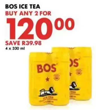 Bos Ice Tea 2 x 4 x 330ml