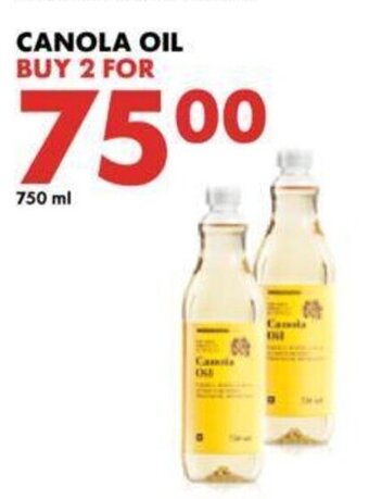 Woolworths Canola Oil 2 x 750ml offer