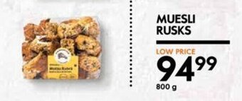 Muesli Rusks 800g