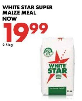 Woolworths White Star Super Maize Meal 2.5kg offer