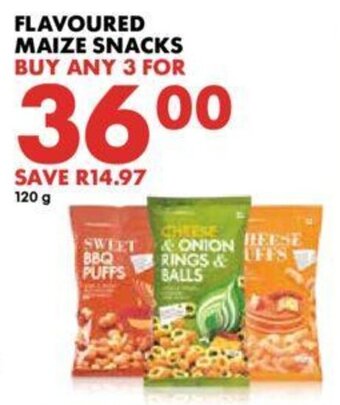 Flavoured Maize Snacks 3 x 120g