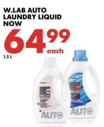 Woolworths W. Lab Auto Laundry Liquid 1.5L offer