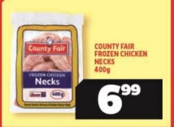 Usave County Fair Frozen Chicken Necks 400g offer