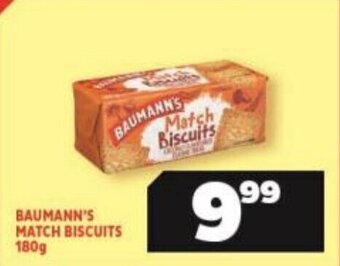 Baumann's Match Biscuits 180g