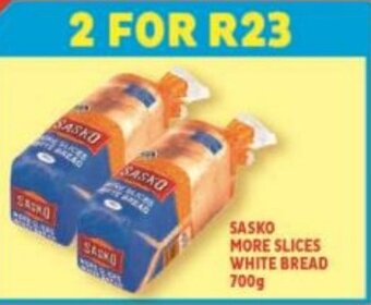 Usave Sasko More Slices Brown Bread 700g offer