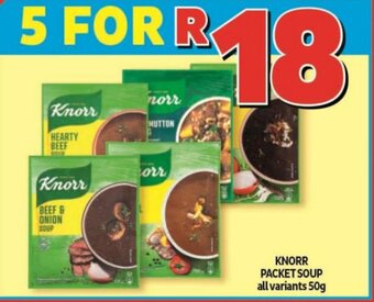 Usave Knorr Packet Soup 50g offer