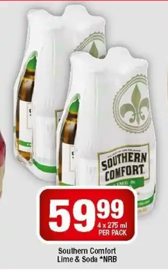OK Liquor Southern Comfort Lime & Soda *NRB 4x275ml offer