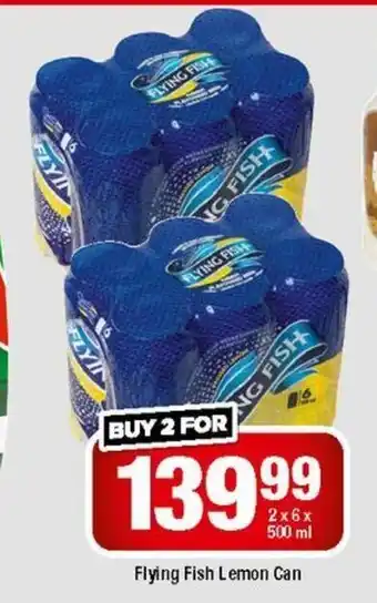 OK Liquor Flying Fish Lemon Can 2x6x500ml offer