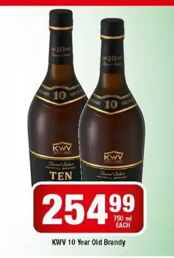 OK Liquor KWV 10 Year Old Brandy 750ml offer