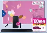 Game Samsung 75" UHD TV 75AU7000 Plus 2.1 Channel Soundbar HW-A450/XA offer