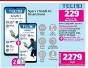 Game Tecno Spark 7 64GB 4G Smartphone-Each offer