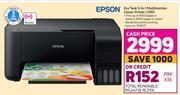 Game Epson Eco Tank 3 In 1 Multifunction Colour Printer L3150 offer
