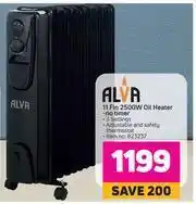 Game Alva 11 Fin 2500W Oil Heater No Timer offer