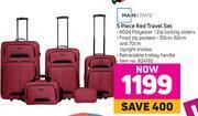 Game Mainstays 5 Piece Red Travel Set offer