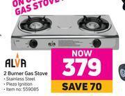 Game Alva 2 Burner Gas Stove offer