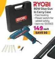 Game Ryobi 80W Glue Gun In Carry Case-Each offer
